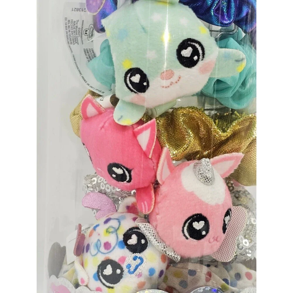 ScrunchMiez 7 Pack SUPER SET Series 1 Scrunchie to Plush Clip 2 EXCLUSIVES Set